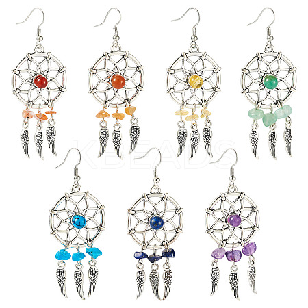 Brass Dangle Earring EJEW-TAC00016-1