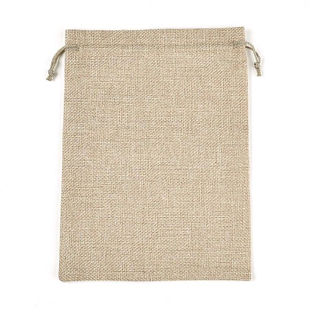Burlap Packing Pouches Drawstring Bags ABAG-Q050-17x23-01-1