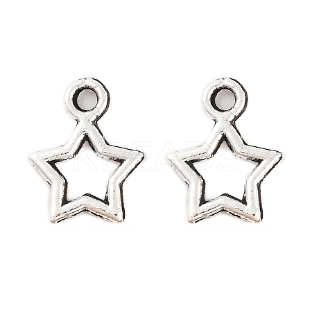 Tibetan Style Alloy Star Charms LS-X-TIBEB-O004-29-1