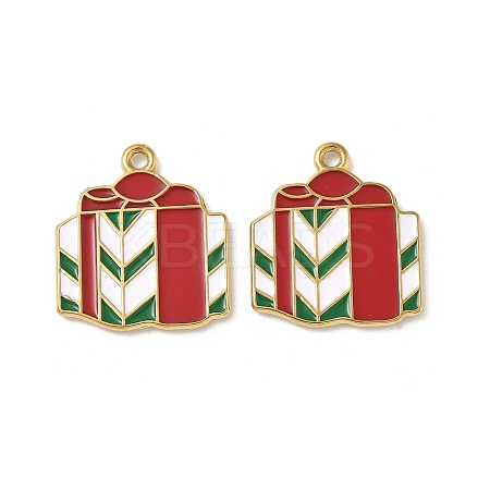 304 Stainless Steel Enamel Pendants STAS-L300-012G-17-1