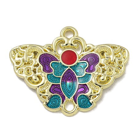 Alloy Enamel Connectors Charms PALLOY-F312-55G-01-1