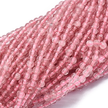 Natural Strawberry  Quartz Beads Strands G-A177-04-14-1