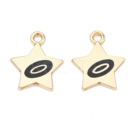 Alloy Enamel Pendants ENAM-G235-10G-01-1