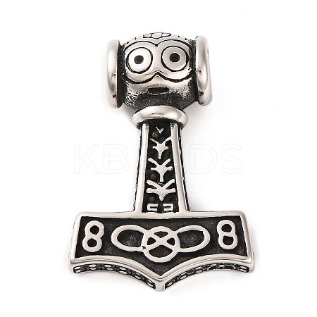 316 Surgical Stainless Steel Pendants STAS-Z073-04AS-1