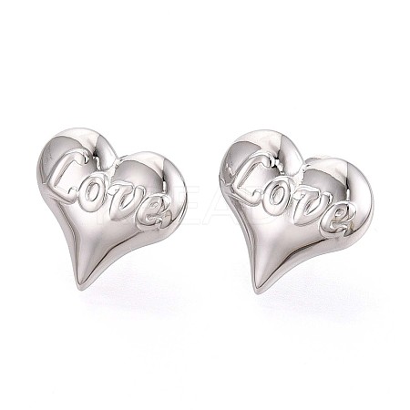 304 Stainless Steel Stud Earrings EJEW-T047-07P-1