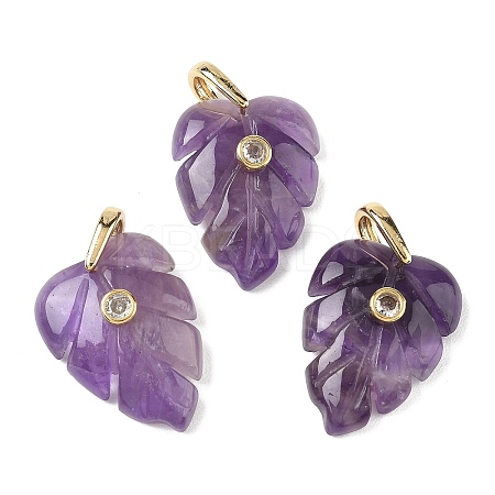 Natural Amethyst Pendants GG-CBA105B-01J-G-1
