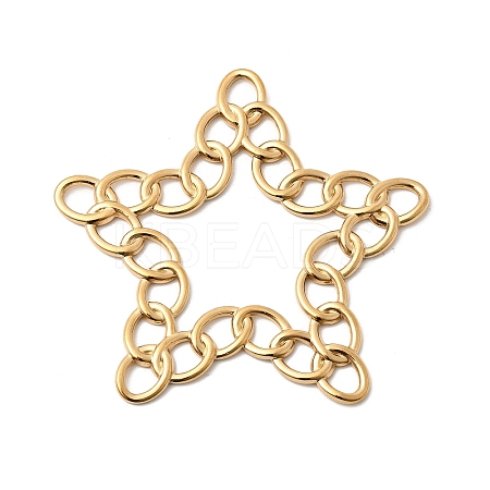 304 Stainless Steel Ring Link Big Pendants STAS-B120-02G-1