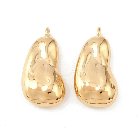 304 Stainless Steel Nuggets Pendants STAS-D390-39G-1