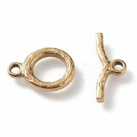 Ion Plating(IP) 304 Stainless Steel Toggle Clasps STAS-K209-06G-1