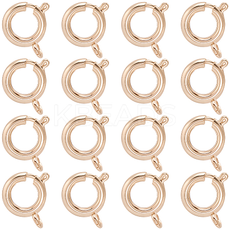 20Pcs Eco-friendly Brass Spring Ring Clasps KK-BBC0027-69A-G-1