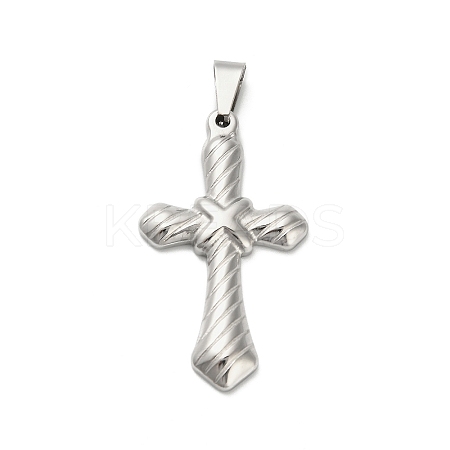 304 Stainless Steel Pendants STAS-Q343-15P-1