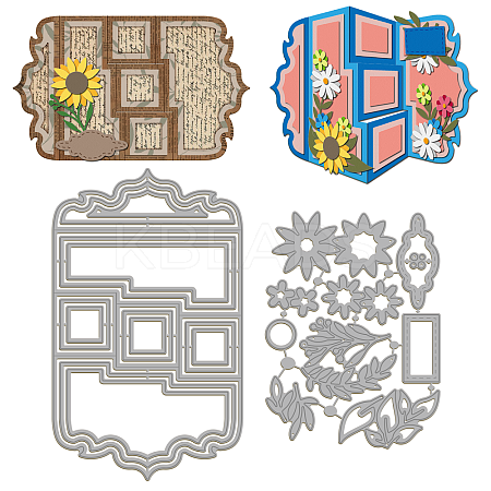 Carbon Steel Cutting Dies Stencils DIY-WH0309-2039-1