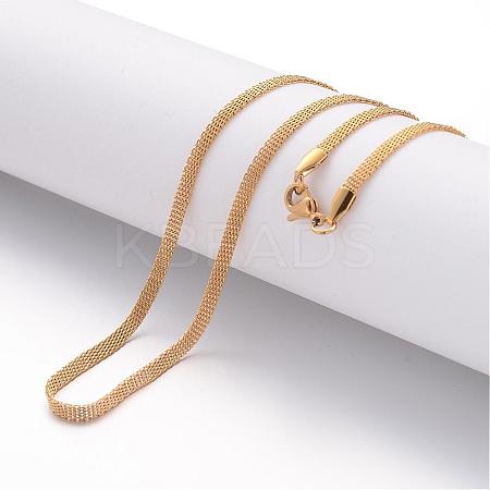 Ion Plating(IP) 304 Stainless Steel Necklace MAK-K004-04G-1