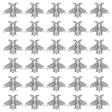 40Pcs Alloy Bees Lapel Pin Backs JEWB-GO0001-21AS-1