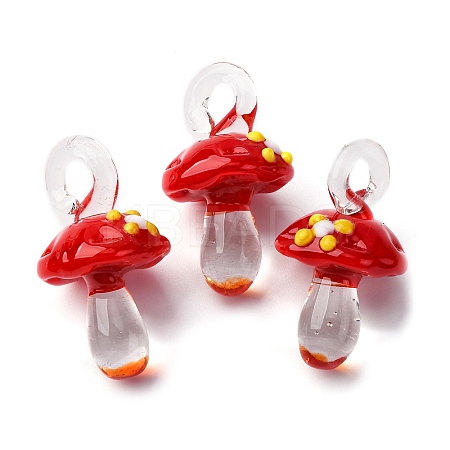 Handmade Lampwork Pendants LAMP-M02-01-03-1