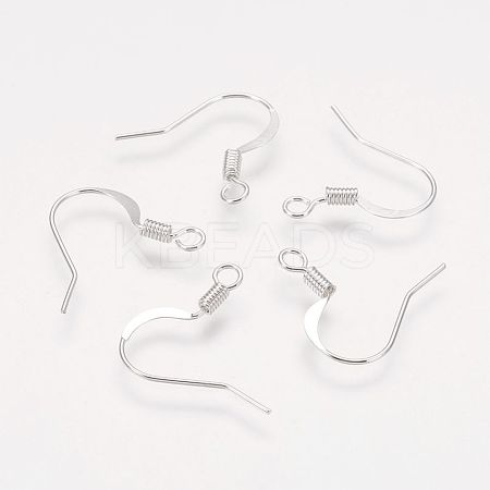 Brass French Earring Hooks KK-Q366-S-NF-1