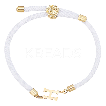 1pc Adjustable Nylon Cord Slider Bracelets for Women BJEW-LP0001-33H-G-1
