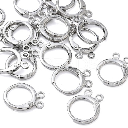 SHEGRACE Brass Leverback Earring Findings XGR0091P-88P-1