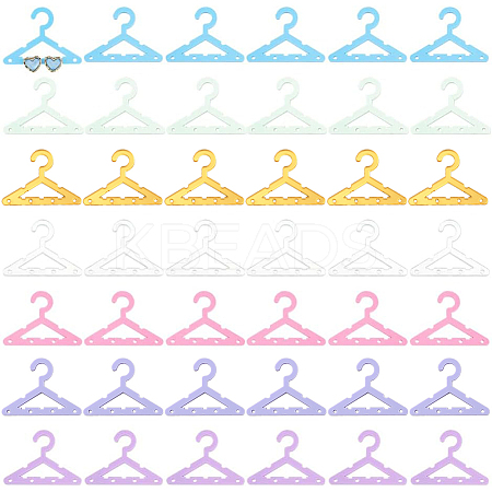 42Pcs 7 Colors Opaque & Transparent Acrylic Earring Display Accessories EDIS-PH0001-33-1