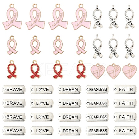 100Pcs 10 Styles Alloy Enamel Pendant Sets FIND-YW0006-82-1