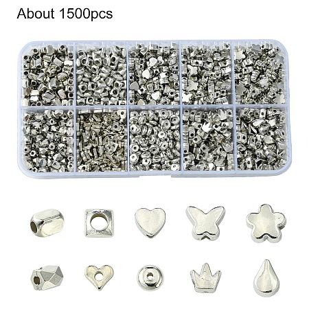 10 Styles CCB Plastic Beads CCB-YW0001-47A-1