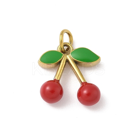 304 Stainless Steel Enamel Pendants Ion Plating(IP) STAS-I349-01G-04-1