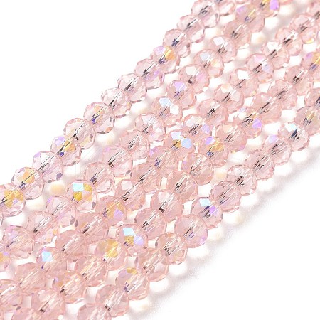 Electroplate Glass Beads Strands EGLA-A034-T4mm-L18-1