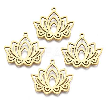 Ion Plating(IP) 201 Stainless Steel Pendants STAS-N098-053LG-1