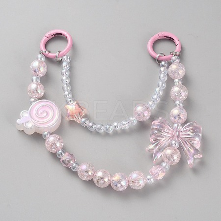 Lollipop Bowknot Acrylic Pendant Decorations DIY-WH20031-024C-1