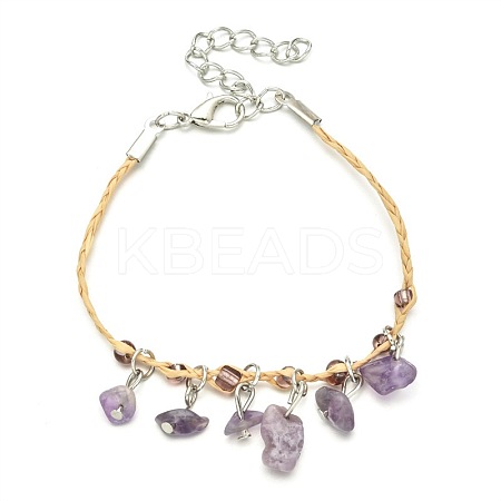 Boho Multicolor Beads Gravel Woven Anklets NI3563-7-1