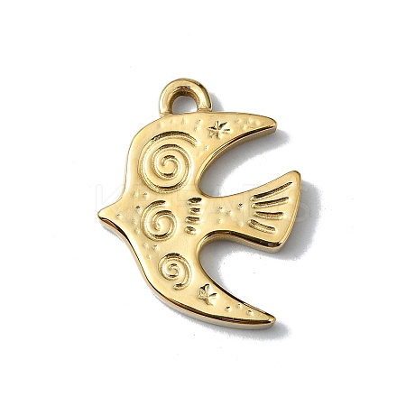 304 Stainless Steel Pendants STAS-L022-442G-1
