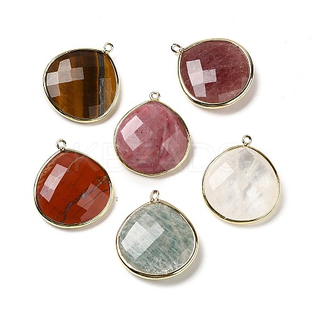 Natural & Synthetic Mixed Stone Pendants G-B009-07G-1