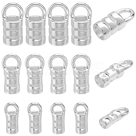 30Pcs 3 Styles Brass Cord Ends KK-BBC0026-08S-1