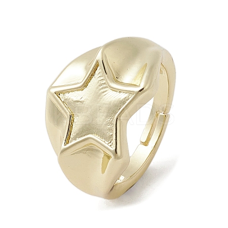 Brass Adjustable Rings RJEW-K257-76G-1
