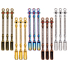 15Pcs 5 Colors Zinc Alloy Rhinestone Spoon AJEW-DC0001-91-1