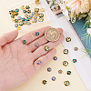 50Pcs 5 Styles Multi-Petal Alloy Enamel Bead Caps FIND-ME0001-41-3