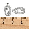 Brass Micro Pave Cubic Zirconia Pendants KK-H460-07P-3