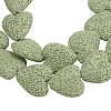 Dyed Natural Lava Rock Bead Strands G917-7-3