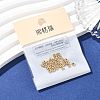 SHEGRACE Brass Crimp Beads XGRPCH780-189G-6