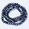 Electroplate Glass Beads Strands EGLA-A044-P6mm-A18-2