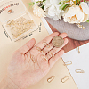 40Pcs Brass Earring Hooks KK-BBC0004-47-3