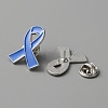 Awareness Ribbon Enamel Pin JEWB-WH0029-29A-1
