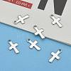 Tarnish Resistant 304 Stainless Steel Tiny Cross Charms LS-STAS-E104-34P-6