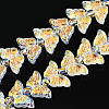 Electroplate Glass Beads Strands EGLA-N012-04C-1
