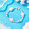 Synthetic Turquoise & Magnesite Beads Stretch Bracelets BJEW-JB11672-1