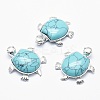 Synthetic Green Turquoise Pendant G-G759-B02-1
