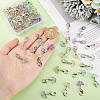 60Pcs 6 Colors Glass Pendant HJEW-PH01915-3