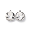 304 Stainless Steel Rhinestone Pendants STAS-B090-01P-05-1