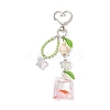 Resin Goldfish Bag & Synthetic Turquoise Tortoise Pendant Decorations HJEW-JM03054-4