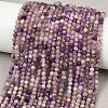 Natural Charoite Beads Strands G-B175-D15-3mm-1